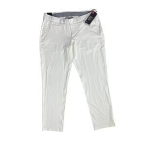 NWT Under Armour UA Links Golf Pants White Women's Size 14 1272344-100 Flaw